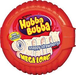 Hubba Bubba Snappy Strawberry Tuggummi