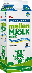 Mellanmjölkdryck Laktosfri 1,5% 1,5l ICA