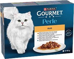 Duo Kött Multi Gourmet Perle Kattmat Våt 8-pack