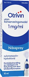 Nässpray 1mg/ml 10ml Otrivin