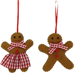 Julhänge pepparkaka 10 cm 2 olika Festive