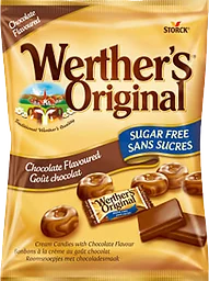 Gräddkaramell Choklad Sockerfri 60g Werthers Orginal
