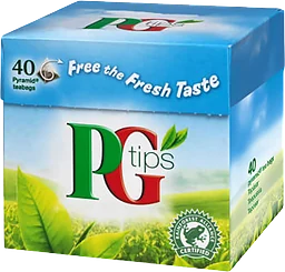Svart te Pyramidpåse 40-p PG Tips