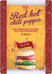 Ost Red Hot chili pepper skivad 20g 8-p ICA