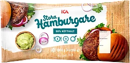 Hamburgare stora 4-p 600g ICA