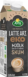 Mjölk Latte Art® Ekologisk 2,6% 1l Arla®
