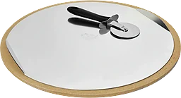 Pizzasten Rund med tillbehör 38cm