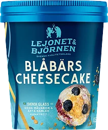 Glass Blåbärscheesecake 500ml Lejonet & Björnen