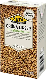Gröna linser 480g Zeta