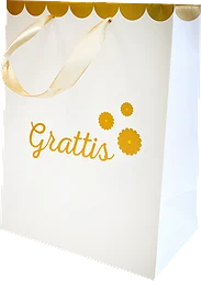 Presentpåse Medium Vit
