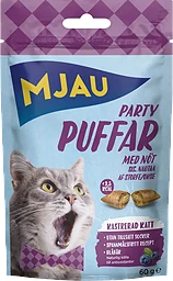 Kattgodis Partypuffar med nöt 60 Gram Mjau
