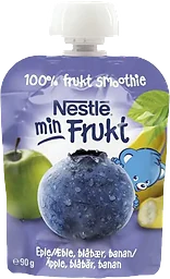 Fruktsmoothie Äpple Blåbär Banan