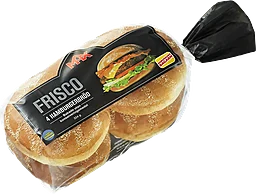 Hamburgerbröd Frisco 4-p 324g Korvbrödsbagarn