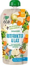 Barnmat Rotfrukter & lax 6m 120g ICA I love eco
