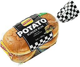Hamburgerbröd Potato Burger bun 280g Korvbrödsbagarn