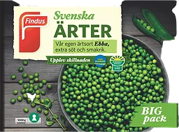Ärter Fryst 1kg Findus