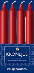 Kronljus Röda 4-pack