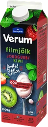 Filmjölk Jordgubb Kiwi 3,5% 1000g Verum®