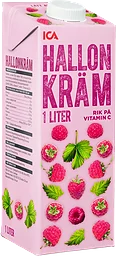 Hallonkräm 1l ICA