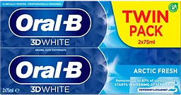 Tandkräm 3DWhite Artic Fresh 2-p 75ml Oral-B