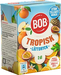 Lättdryck Tropiska frukter sockerfri 20cl BOB