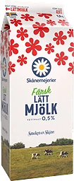 Lättmjölk 0,5% 1,5l Skånemejerier
