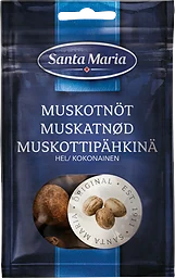 Krydda Muskotnöt Hel påse 10g Santa Maria