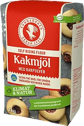 Vetemjöl med bakpulver