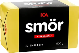 Smör Extrasaltat 81% 500g ICA