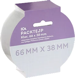 Packtejp Klar 38mmx66m ICA Home