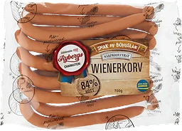 Wienerkorv 84% Kötthalt 700g Rybergs Charkuteri