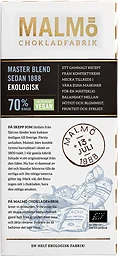 Chokladkaka Mörk Choklad Master Blend 70% 80g Malmö Chokladfabrik