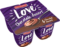 Pudding Choklad Love Dessert 4-p 2% 400g Ehrmann