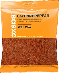 Cayennepeppar 60g ICA Basic