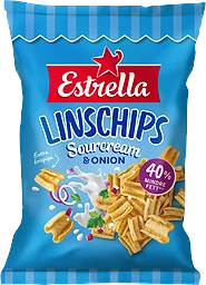Linschips Sourcream & Onion 90g Estrella