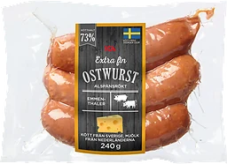 Ostwurst Extra FIn 73% Kötthalt 240g ICA