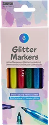 Fiberpennor glitter 6-p
