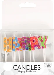 Tårtljus happy birthday 13p Pictura