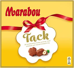 Chokladpraliner Hasselnöt Tack 110g Marabou