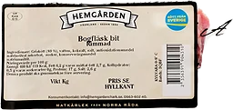 Rimmat Bogfläsk ca 500g Hemgården