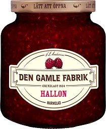 Hallonmarmelad 380g Den Gamle Fabrik