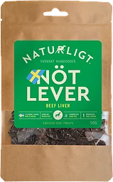 Hundgodis Naturligt Nötlever 50g Naturligt