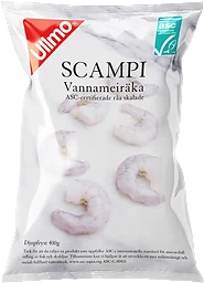 Rå Scampi Fryst