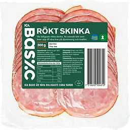 Rökt Skinka 300g ICA Basic