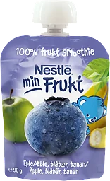 Min frukt Äpple & blåbär Från 5m 90g Nestle
