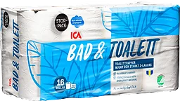 Bad & Toalett Toalettpapper 16-p Miljömärkt ICA