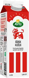 Färsk standardmjölk 3% 1l Arla Ko®