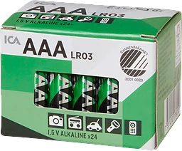 Batteri AAA/LR03 24p ICA