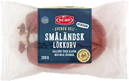 Småländsk Lökkorv Kallrökt 300g Scan
