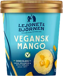 Glass Vegansk Mango 500ml Lejonet & Björnen